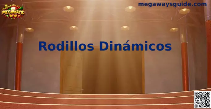 Ilustración de rodillos dinámicos en una tragamonedas Megaways